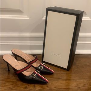 Authentic✨Gucci✨75mm Emma Horsebit Mule